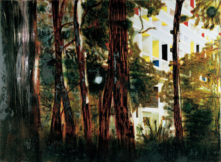 Concrete Cabin  Oil on Canvas 198 x 275 cm 1994 Peter Doig