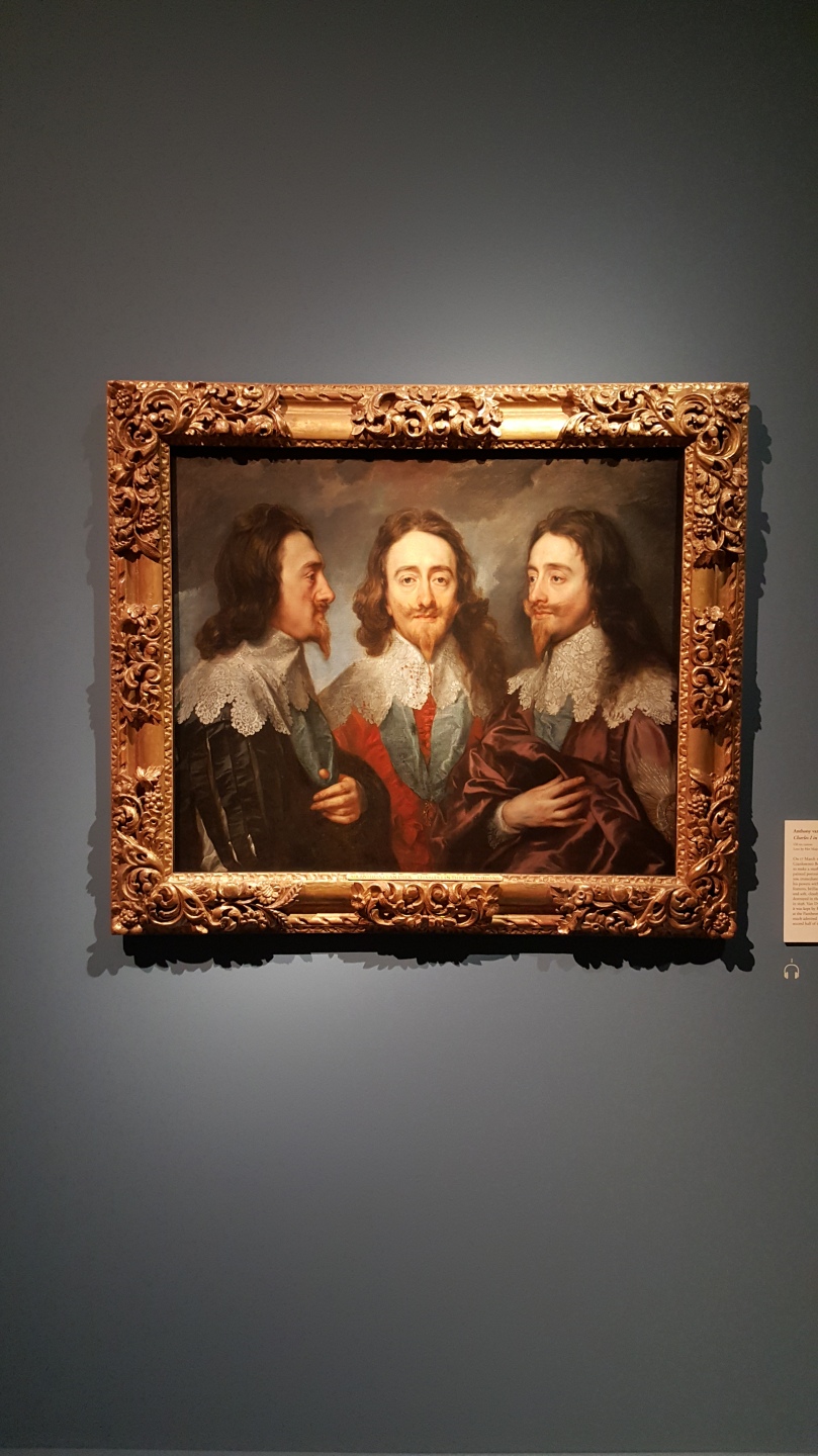 HM King Charles I Three Positions Sir Anthony van Dyck Oil on Canvas