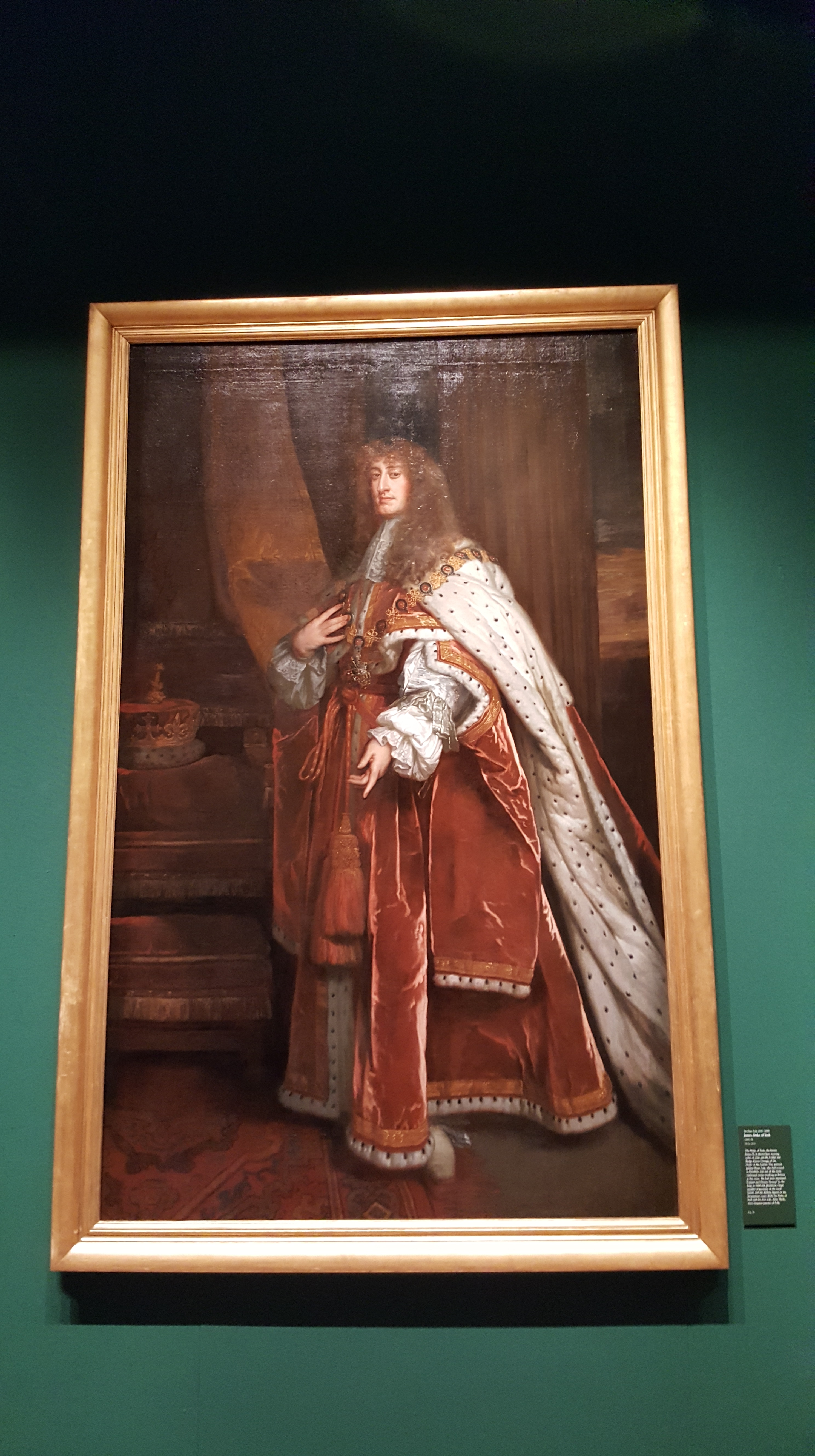 HM King James II when HRH Prince James Duke of York